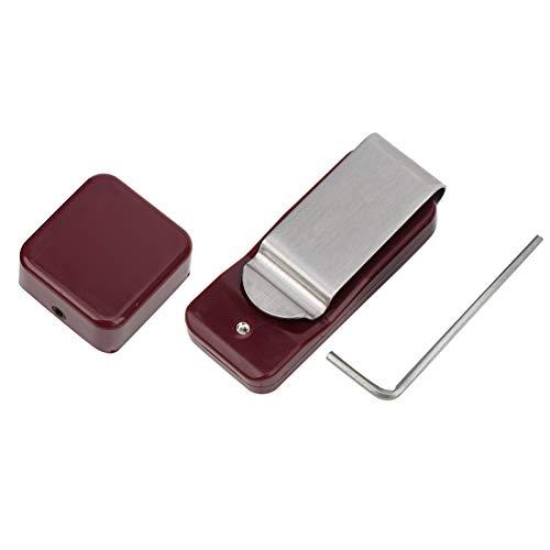 JULYKAI Porta gessetti da Biliardo, Accessorio da Biliardo Porta gessetti da Biliardo Portatile Leggero in plastica Color caffè, per Biliardo