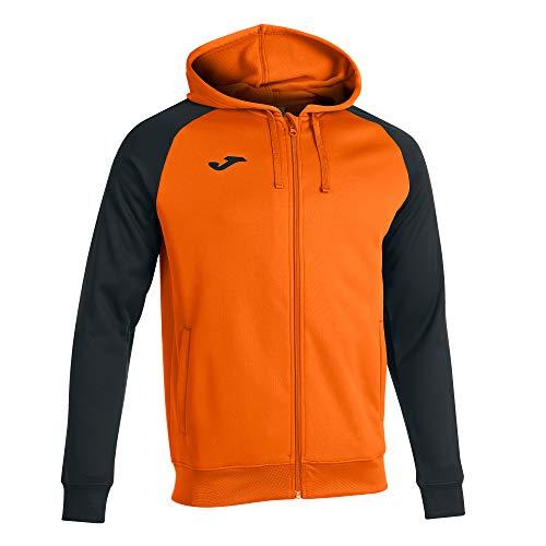 Joma 101967.881.XL Giacca con Cappuccio Academy IV, Arancione - Nero