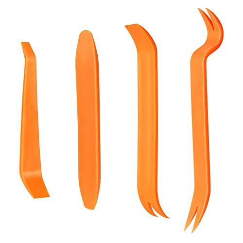 flintronic 4PCS Kit Utensile di Smontaggio per Riparazione Auto, Rimozione Ricambio Cunei in Plastica Leve Refit Set, Auto Trim Installer Pry, Removal Tools Kit per Auto Porta Pannello Radio Cruscotto