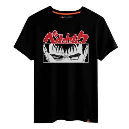 Magmatic - T Shirt BER serk Manga per Uomo Unisex Bambino, Maglietta Nera Premium 100% Cotone, Regalo Manga, Anime, Shonen, Regalo di Natale Uomo