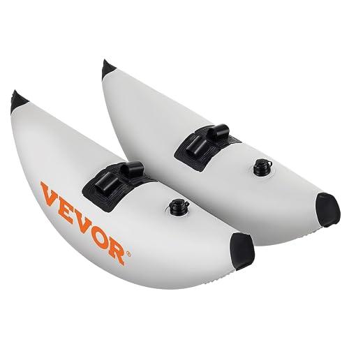 VEVOR Kit Kayak Galleggiante Gonfiabile Stabilizzatore in PVC con Bracci Laterali, 2 Pezzi Lunghezza Regolabile da 81,5 a 94 Pollici Stabilizzatore Gonfiabile per Kayak, Canoa, Nautica, Pesca, ECC