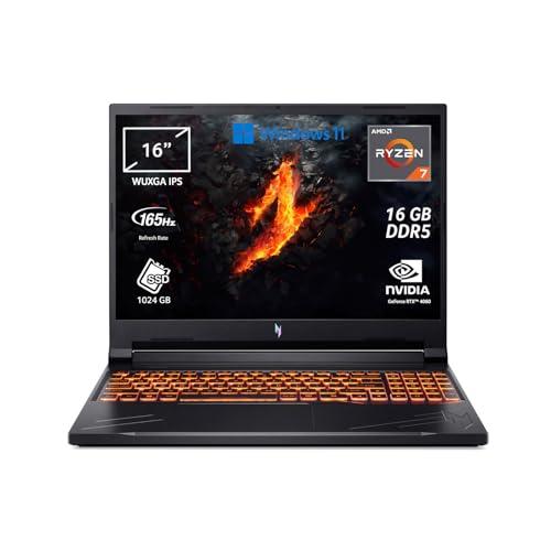 Acer Nitro V 16 ANV16-41-R0E8 Notebook Gaming, Processore AMD Ryzen 7 8845HS, Ram 16 GB DDR5, 1024 GB SSD, Display 16