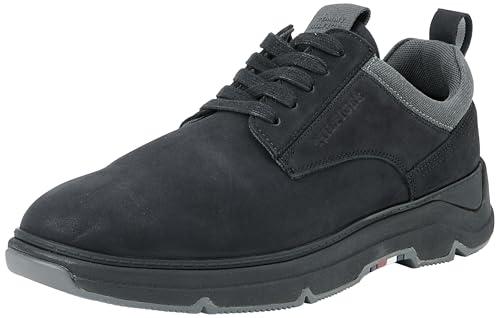 Tommy Hilfiger Uomo Scarpa Driver Mix Hybrid Shoe in Pelle, Nero (Black), 44