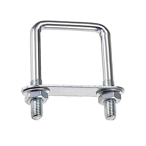 Bullone a U M10 100x150mm In Acciaio Inox Con Dado, Piastre e Rondella - Per Tubo Dell'Acqua, Fisso Traino Auto, Barche (1 Pezzo)