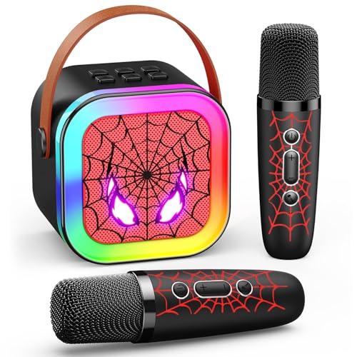 Braxel Macchina per Karaoke con 2 Microfono Bluetooth, Giocattolo per Bambini, Regalo di Natale per Bambini dai 3 Ai 12 Anni, Microfono per Bambini
