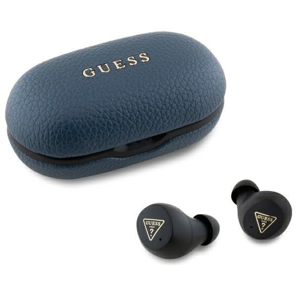 CG Mobile Guess Cuffie Bluetooth TWS + Grained Classic Logo Blu