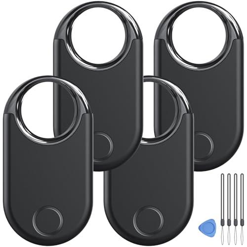 Air Tags Bluetooth Tracker Finder 4 pezzi, Bluetooth Localizzatore Funziona con Apple Dov'è App (solo iOS, NON per Android), Trova oggetti per Bagagli, Valigie, ZainiBorse, Tags Batteria Sostituibile.