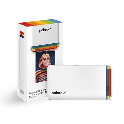 Polaroid Hi-Print - 2nd Generation - Bluetooth Connected 2x3 Pocket Photo, Dye-Sub Printer - White