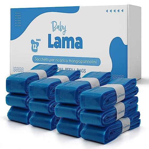 12 Buste Universali Compatibili con Ricarica Mangiapannolini Tommee Tippee e Maialino Foppapedretti – Sacchetti Mangiapannolini Antiodore – Ricariche Igieniche e Convenienti