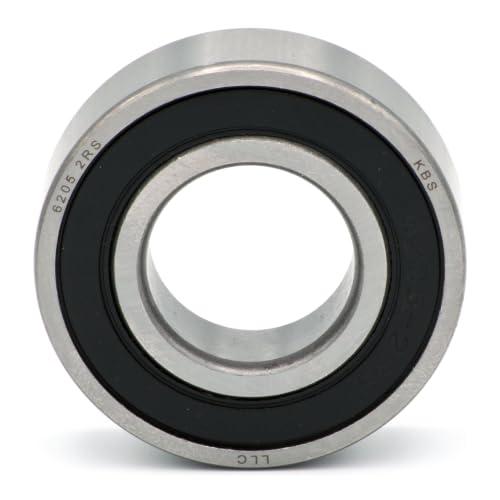 Parts and Parts Cuscinetto a sfere profondo 6205 2RS, 25 x 52 x 15 mm, DIN 625 ISO 15, cuscinetti radiali ad alta velocità, basso attrito, scorrevole, ideale per veicoli e macchinari industriali