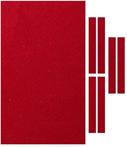 PolyMath Panno per Tavolo da Biliardo, con 6 Strisce per Tavolo da Biliardo da 2,4/2,6/2,8m, Verde, Blu, Rosso