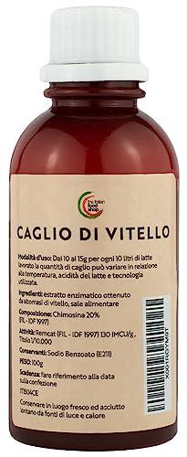 Caglio di Vitello (100g) | Caglio Liquido per Formaggio Uso Domestico | Made in Italy