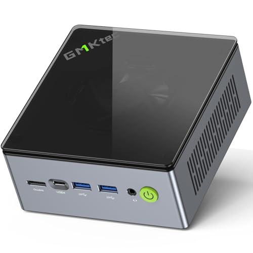 GMKtec Mini PC de jeu M7 Dual LAN 2,5 Gbps AMD Ryzen 7 6850H Ordinateur de Bureau, 16 Go DDR5 Double Canal (8 Go * 2) 512 Go PCIe4.0 SSD, USB4.0, HDMI, DP, USB-C, WiFi 6, BT 5.2