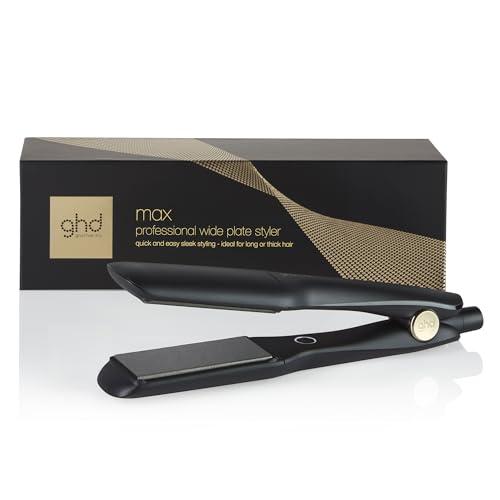 ghd Max Styler Piastra per Capelli con Lamelle Ampie, Nera