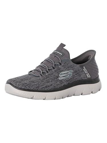 Skechers Summits Key Pace, Scarpe da Ginnastica Uomo, Finitura Nera in Rete Color Antracite, 42 EU
