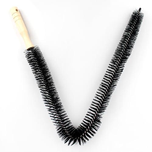 Spazzola Termosifoni Pulisci Flessibile Lungo Radiatore con Setole Sottili e Lunghe Utilizzato per Pulire le Asciugatrici i frigoriferi le Lavatrici Può essere Pulito Rapidamente,68 cm,Nero
