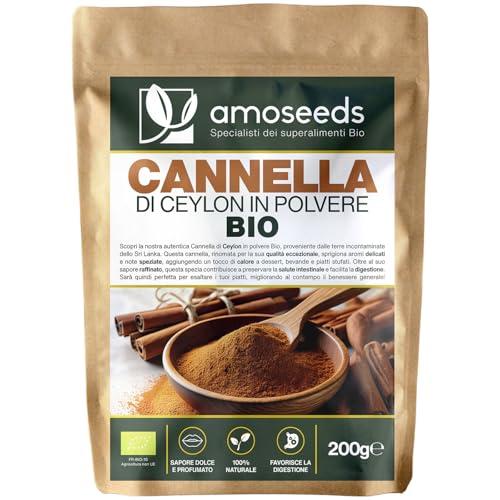 Cannella di Ceylon in polvere BIO 200 g | Macinata, pura, naturale, senza additivi | Gusto intenso | Qualità superiore