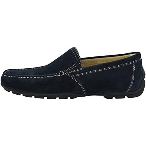 Geox U Moner V, Mocassini Uomo, Blu Blue, 47 EU