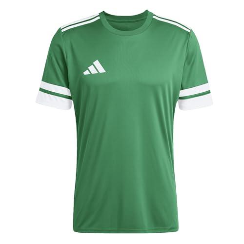 adidas Uomo SQUADRA25 Jersey Short Sleeve, Team Green/White, L