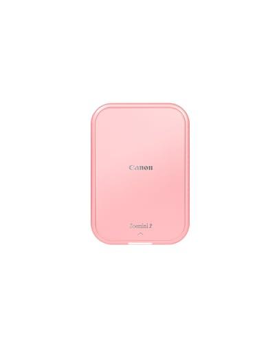 Canon Zoemini 2: Piccole Stampe, Grandi Risultati - Stampante Fotografica Portatile per Smartphone - Mini Stampante Fotografica Compatta e Wireless - Ricarica Rapida via USB C e Bluetooth - Oro Rosa
