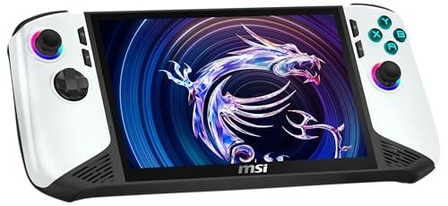 MSI Claw 8 AI+ Gaming Handheld, Polar Tempest Edition, display FHD+ 120 Hz, processore Intel Core Ultra 7 258 V, 32 GB RAM, SSD da 2 TB, grafica Intel Arc, Windows 11 Home, nero/bianco, A2VM-091