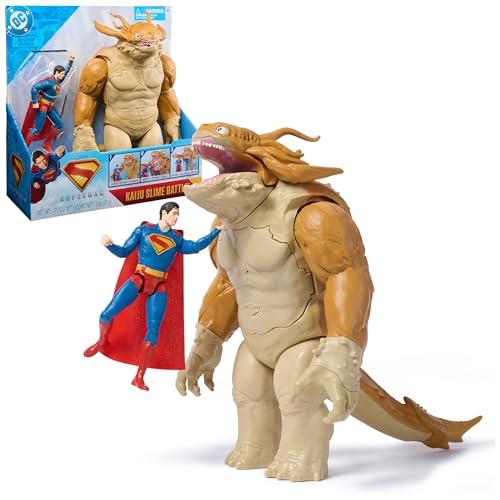 Superman DC Comics, Vs. Kaiju con Slime, Set di Action Figure, Giocattoli dei Supereroi per Bambini e Bambine, 4+ Anni