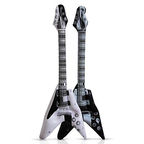 Chitarra gonfiabile nei colori nero o bianco