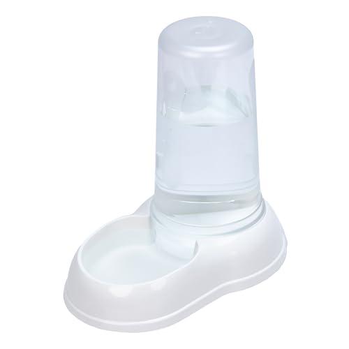 Ferplast Distributore cibo o acqua per cani e gatti AZIMUT 1500 Mangiatoia per alimenti secchi da 1,5 Litri Acqua, Fondo antiscivolo, 16,5 x 25 x h 24,5 cm Bianco