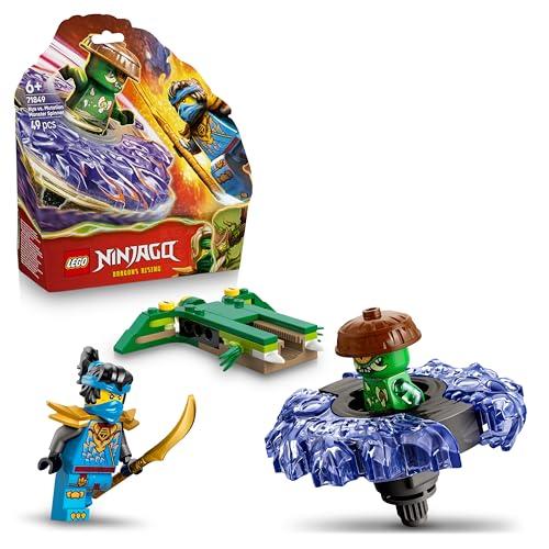 LEGO NINJAGO Nya Contro Spinner Mostro della Mutazione - Giocattolo Ninja Rotante con Lanciatore, Trottola da Combattimento e 2 Minifigure - Idea Regalo per Bambini e Fan da 6 Anni in su - 71849