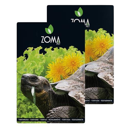 ZOMA Mix Semi Per Tartarughe Di Terra 6 erbe con Tarassaco Trifoglio e Lattuga, Nutrizione Ottimale per Tartarughe di terra (2 Buste 30 gr)
