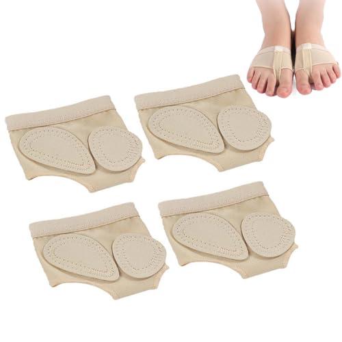 UEAVOID 2 Coppie Danza Copri Piede,Anti-Scivolo,Protezione delle Dita,Cuscino per le Dita,Perizoma per Piede da Ballo,Zampe Da Ballo Antiscivolo,Undies Abbigliamento da Ballo,Calzini per il Balletto