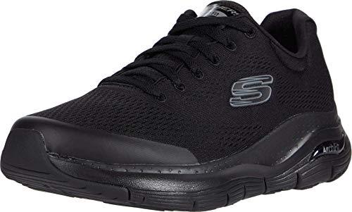 Skechers Arch Fit, Scarpe da Ginnastica Uomo, Black Textile Synthetic Trim, 42.5 EU