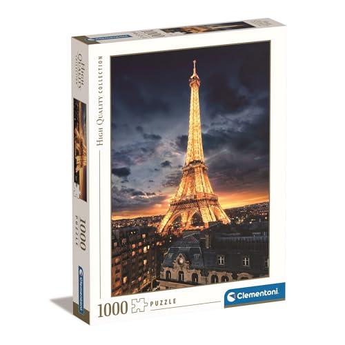 Clementoni - Puzzle Torre Eiffel Parigi 1000 Pezzi per Adulti e Ragazzi, Collection, Idea Regalo Uomo e Donna, Made in Italy, 69x50 cm, 39514