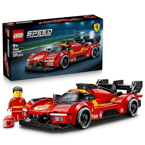 LEGO Speed Champions Ferrari 499P Macchina Giocattolo - Modello STEM di Auto da Corsa con Minifigure da Collezione - Gadget Sportivo Regalo per Bambini da 9 Anni in su e per Fan dei Motorsport - 77261