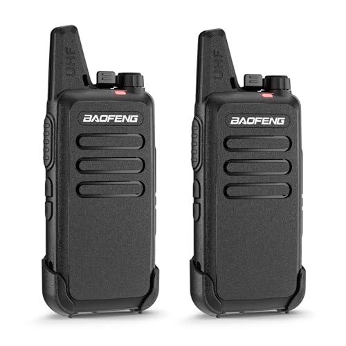 BAOFENG T22 Walkie Talkie PMR446 Radio, 16 canali Radio bidirezionale, 1500 mAh batteria, Walkie Talkie portatile ricaricabile, per hotel, ristorante (confezione da 2)