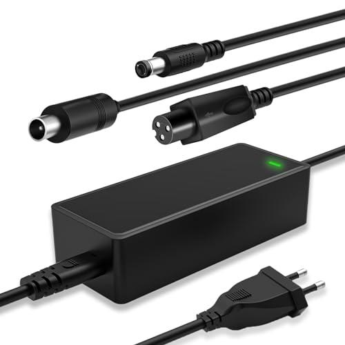 Mezelon 42V 2A Caricabatteria Adattatore per Scooter Elettrico, Caricatore Hoverboard, Caricatore Monopattino Elettrico per Xiaomi/Ninebot Scooter, Caricatore Batteria 36V per Bici Elettrica