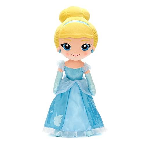 Disney Store bambola ufficiale di peluche per bambini Cenerentola, 37 cm, personaggio classico in peluche in abito iconico, dettagli ricamati e finitura morbida al tatto