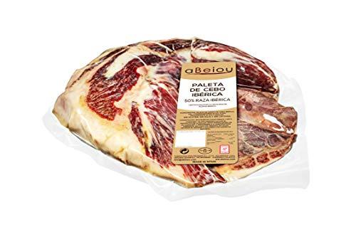 aBeiou. PROSCIUTTO IBERICO DISOSSATO (Spalla) Sottovuoto. Pata Negra. Stagionato +28 mesi a Guijuelo Spagna. Certificato di Garanzia Hycer. Peso da 2-2'5kg Paleta Iberica de Cebo disossato Spagnolo.