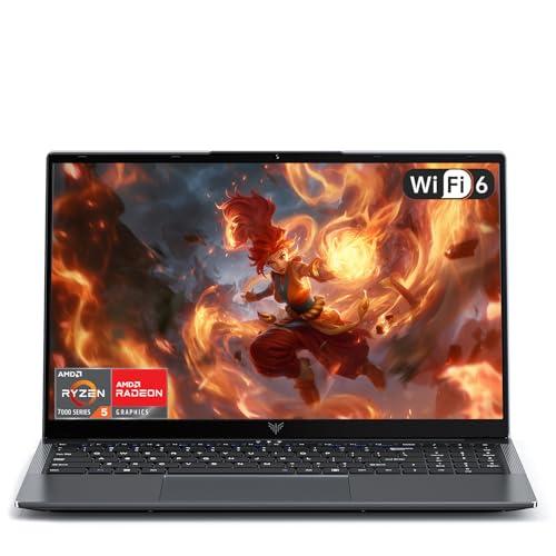 ACEMAGIC Computer Portatile 15.6 Pollici 1080 FHD Ryzen 5 7430U (Fino a 4.3 Ghz) Pc Portatile 16GB Ram NVME 512GB SSD DDR4*2 Radeon RX Vega 8 Graphics,WiFi 6, HDMI,USB3.2,Typo C,Laptop Grigio