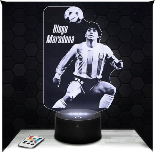 Lampephoto.fr - Lampada 3D Argentine - D. Maradona, Luce Notturna Tattile Argentine - D. Maradona Giocatore di Football, 3D Led Idea Regalo di Natale per Ragazzi e Ragazze Lampada da Notte TOP