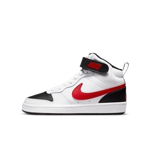 Nike Court Borough 2 GS Scarpe da Basket White/University Red/Black 40