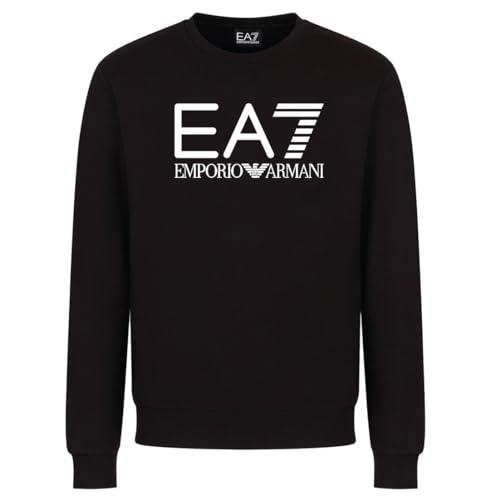 Emporio Armani Felpa Sweatshirt Uomo EA7 6RPM16 PJSLZ (Nero, M)