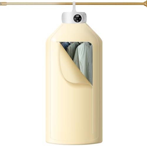 Uten Mini Asciugatrice Portatile, Asciugatrice Pieghevole con Pompa di Calore Elettrica, Timer, Spegnimento Automatico, Adatto per Viaggi D'affari, Dormitori, Appartamenti, Alberghi, Campeggi