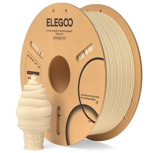 ELEGOO Filamento PLA 1.75mm Beige 1KG, Filamento per Stampante 3D, Precisione Dimensionale +/- 0.02mm, Filamento per La Maggior Parte delle Stampanti 3D
