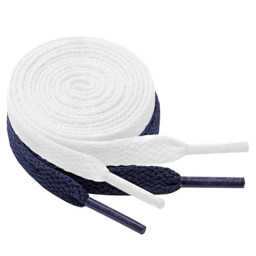 GOODSALEOK 2 Paia Di Lacci Scarpe Da 8mm Per Sneakers Stringhe Scarpe Piatti Ideato Per Le Scarpe Casual Per Bambini E Adulti