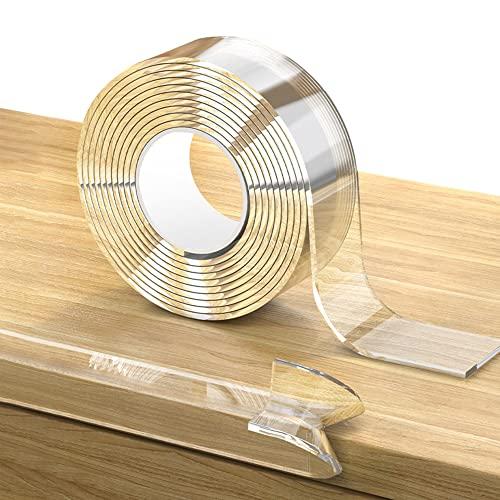 Loiion Protection Bebe de Table et Meuble Trasparente, 3m Pre-nastro Adesivo Extra Forte Nano Tape, Multifunzione non Lascia Tracce,Spesso Bordi Protezione Icurezza dei Vostri Bambini(2cm larghezza)