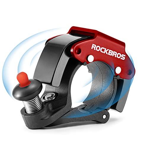 ROCKBROS Campanello Bici, Mini Campanello Nascosto, Clacson Volume 100db, Manubrio da 22 mm, Adatto per Biciclette, Bici da Corsa, MTB, Accessori Bici