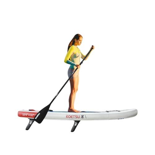 Ciounmb Paddleboard SUP Paddle Pompa Zaino Pinna, Gonfiabile, 315 cm, Windsurf, spiaggia, famiglia, set completo con pompa, zaino e 2 pinne