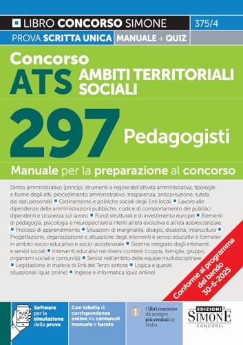 Concorso ATS Ambiti Territoriali Sociali - 297 Pedagogisti - Manuale per la preparazione al concorso