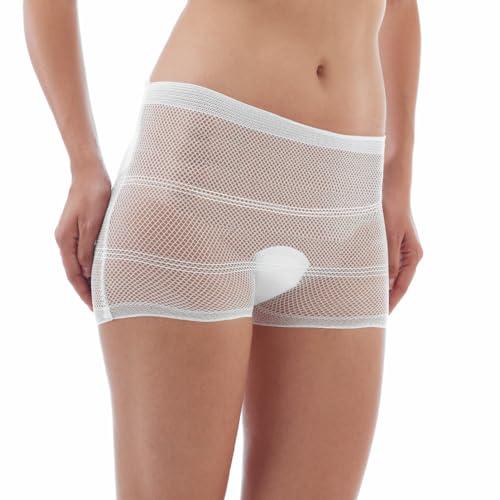 Jané Culottes Lavabili 5, Slip a Vita Alta, Taglia Unica, Tessuto Elasticizzato, Adatti al Post-Parto, ipoallergenici, Bianchi